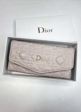 Женский кошелек кожаный dior5 фото