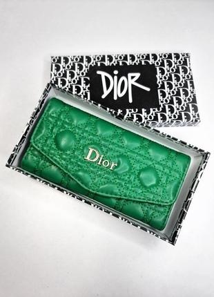 Женский кошелек кожаный dior6 фото