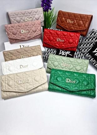 Женский кошелек кожаный dior10 фото