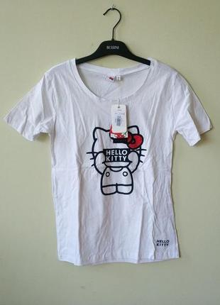 Нюанс! жіноча бавовняна футболка hello kitty оригінал