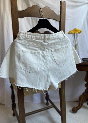 Шорты джинсовые белого цвета missguided 😍6 фото