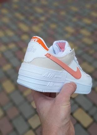 Молодежные женские кожаные кроссовки nike air force 1 shadow 🆕 найк форс4 фото