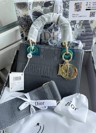 Сумка christian dior lady black monogram