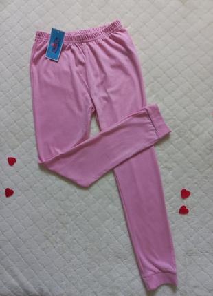 Легкие пижамные штаны для девочки 6-8роков (рост 122-128 см)7 фото