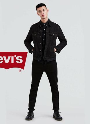 Levis 510 skinny черные подростковые джинсы1 фото