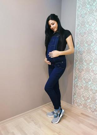 Комбінезон джинсовий трансформер для вагітних 42 розмір