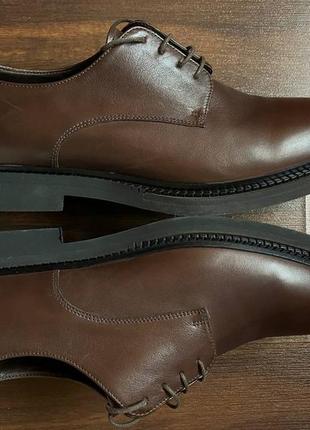 Fratelli rossetti шкіряні туфлі дербі на гумовій підошві8 фото