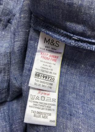 M&s стиль якість льон блуза сорочка6 фото