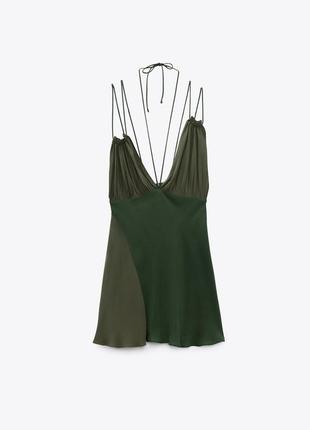 Асиметричне мініплаття zara strappy mini dress