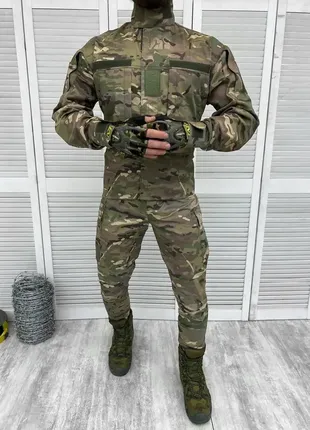 Тактический уставной костюм мультикам , военный костюм уставной мультикам штаны+китель на весну/лето