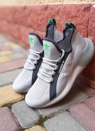 Літні чоловічі кросівки в сітку adidas zx boost 🆕 адідас буст