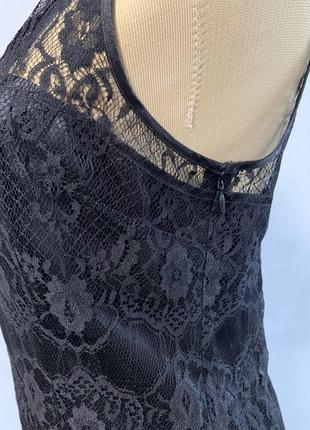 Платье armani exange. темное платье аргани с кружевым. черновые мины платье3 фото
