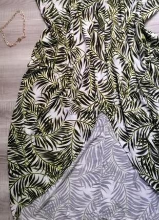 Натуральное длинное летнее платье балахон сарафан большой размер батал3 фото