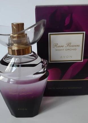 Парфумерна вода avon rare flowers night orchid, 50 мл