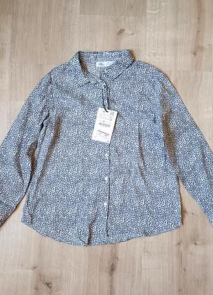 Стильна сорочка для дівчинки з леопардовым принтом zara