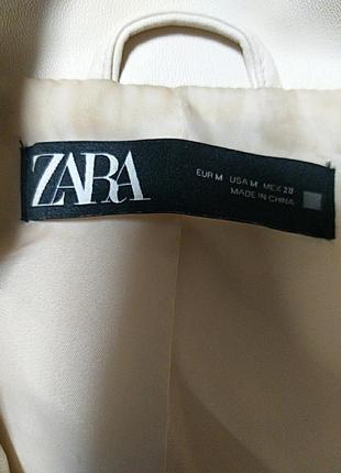 Бежевая косуха zara размер м4 фото