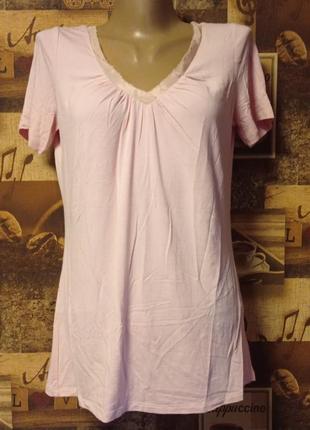 Нежно-розовая брендовая футболка marella,p.l.
