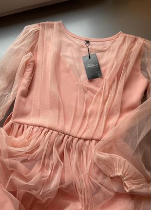 Платье на выпускной в розовом цвете s