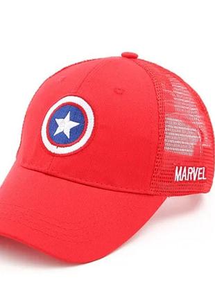 Кепка-сітка дитяча 46-51см 3-6р червона h098r