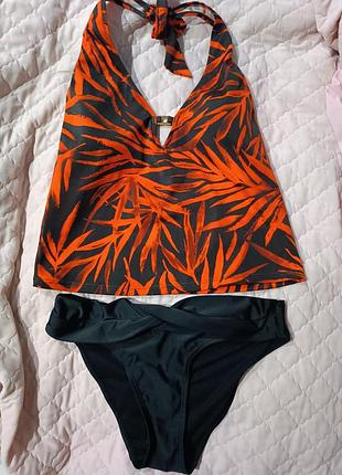 Класний стильний купальник танкіні майка та плавки в басейн пляж на невелику чашку.