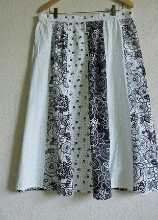 Летняя хлопковая юбка, 16 размер5 фото