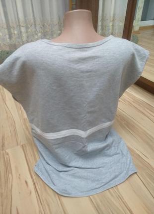 Крутая длинная спортивная футболка туника меланж, m-l xl2 фото