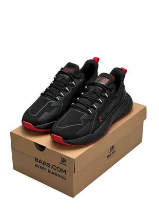 🔥мужские кроссовки baas run 9000l black red1 фото