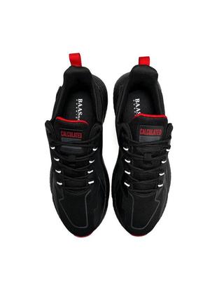🔥мужские кроссовки baas run 9000l black red3 фото