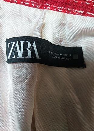 Текстурований червоний блейзер zara5 фото