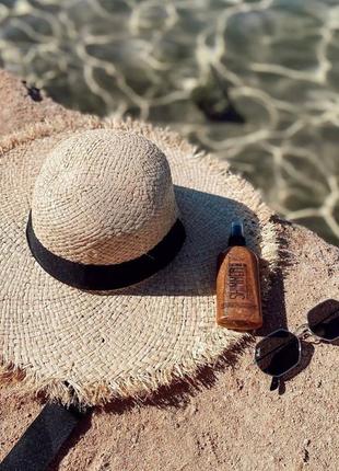 Шляпа женская соломенная с тонким плетением и черной ленточкой 💛1 фото