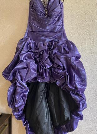 Випускне плаття фіолетове3 фото
