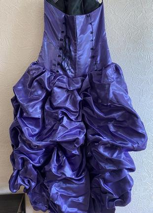 Випускне плаття фіолетове2 фото