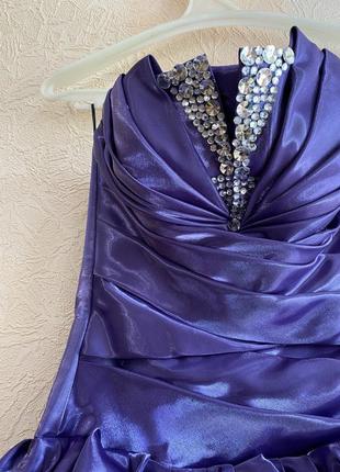 Випускне плаття фіолетове6 фото