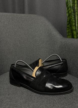 Фірмові шкіряні туфлі лофери principe di bologna