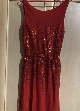 Плаття червоне святкове нове для дівчат н&м на 14 + років.