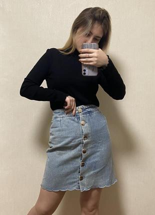 Джинсовая юбка от mald на пуговицах❣️1 фото