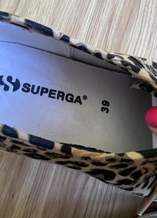 Стильные кеды леопард superga5 фото