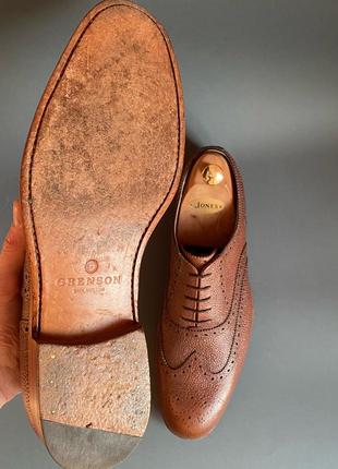 Туфли оксфорды броги grenson england goodyear welted6 фото