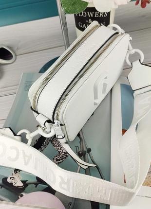 Белая женская сумка в стиле marc jacobs марк джейкобс турция5 фото