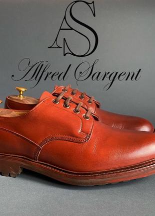 Туфли дерби alfred sargent england commando goodyear welted1 фото