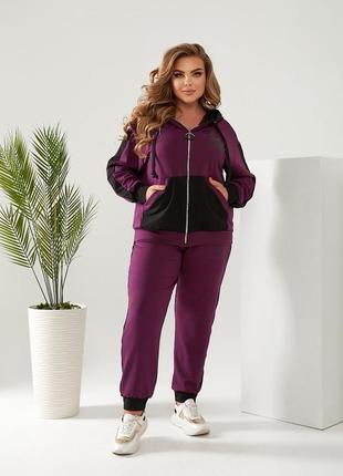 Стильный прогулочный спортивный костюм двойка