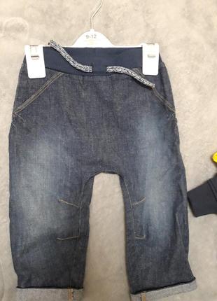 Джинсовые шортики джордж для мальчика 9-12 мес (80 см)6 фото