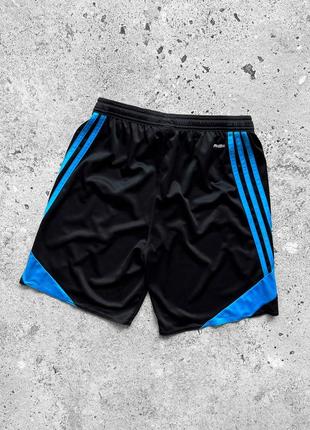 Adidas climalite men’s blue 3-stripes sport shorts спортивные шорты4 фото