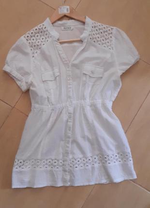 Легкая белая блузка1 фото