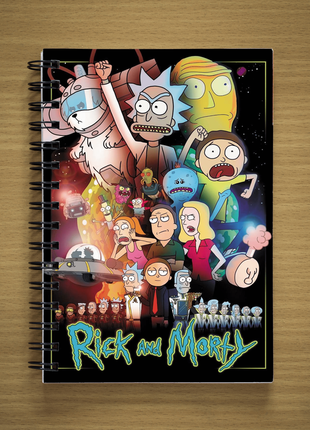 Блокнот rick and morty рик и морти скетчбук sketchbook