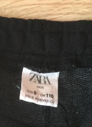 Фирменные спортивные штаны для девочки zara, размер 5 лет, 1105 фото