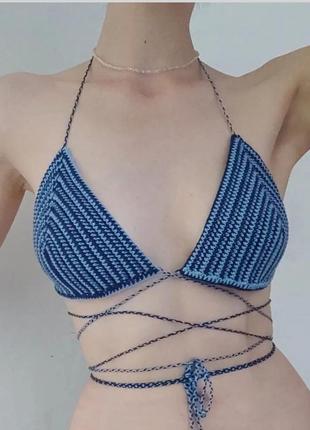 Топ на дуже довгих шнурках, ручна робота