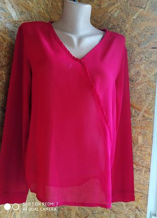 Блузка винного цвета