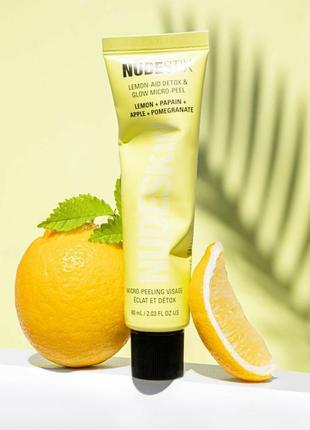 Осветляющий пилинг для лица nudestix lemon-aid detox &amp; glow micro peel