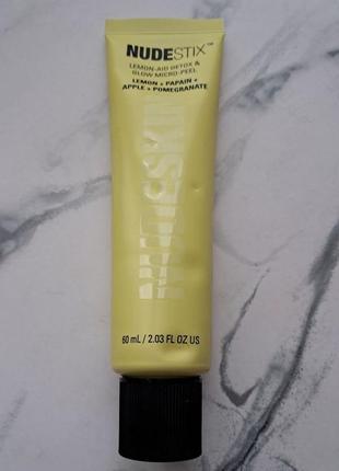 Освітлюючий пілінг для обличчя nudestix lemon-aid detox & glow micro peel2 фото